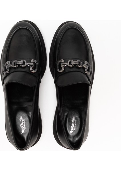 Kadın Oxford ( Klasik) I411410D 100 Nerogiardini Guanto Nero Tr Folgarıa 9120/009