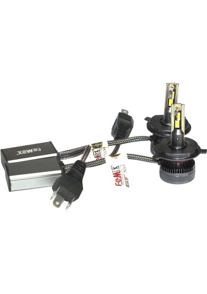 Opel Corsa A 1982-1993 Far Ampulü Gt Nano Beyaz H4 Mini LED Xenon Şimşek Etkili 22000 Lümen