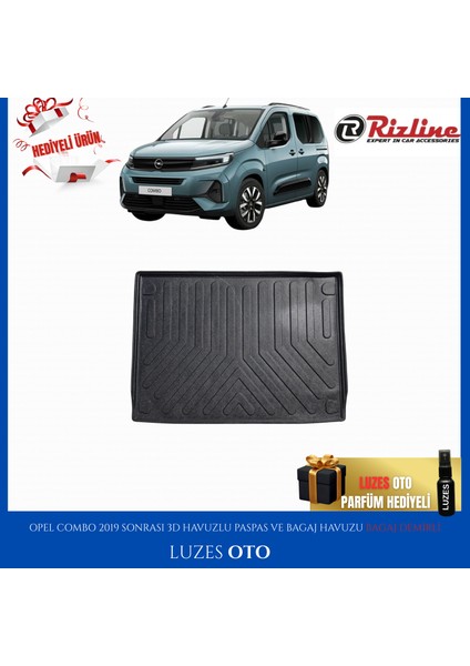 Opel Combo 3D Bagaj Havuzu Bagaj Demirli 2023 Model Uyumlu