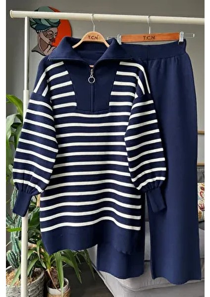 Fermuarlı Alt - Üst Triko Takım