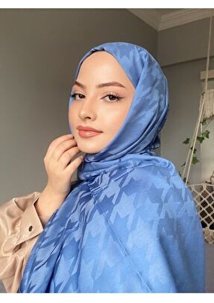 Kazayağı Desen Mavi Ipeksijakar Şal fiyatları
