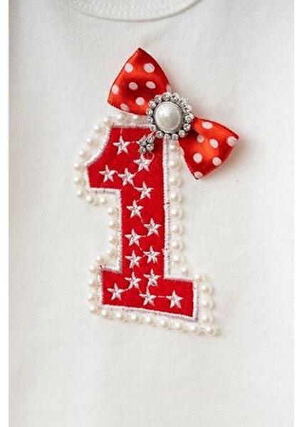 Petite Ponpon Kız Bebek Parti Kıyafeti Tütü Etek Seti Bisiklet Yaka 1 Yaş fiyatları