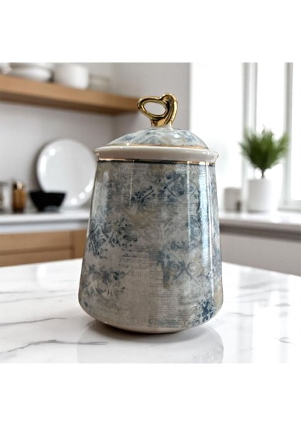 Maisone 3’lü Işlemeli Porselen Kavanoz Baharatlık Seti – Standlı Kapaklı Saklama Kabı modelleri