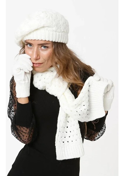 Kadın Atkı Bere Eldiven Set fiyatları