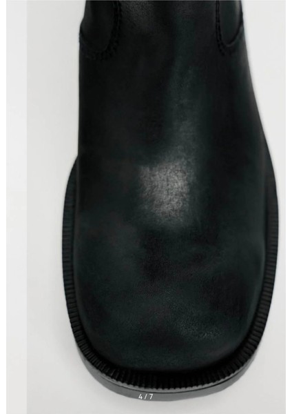 Allbucks Zara, Distressed Görünümlü Hakiki Gerçek % 100 Deri Bot ABZRA0045