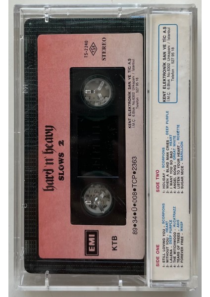 Hard'n Heavy Slows 2 Kaset (Orjnal Dönem Kağıt Baskı Kaset) fiyatları