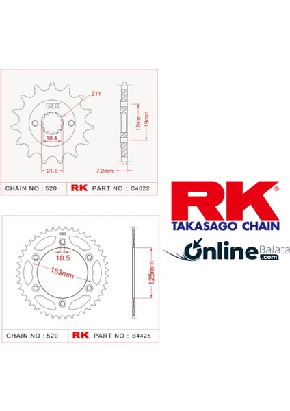 Honda Crf 250 Rk Dişli Seti