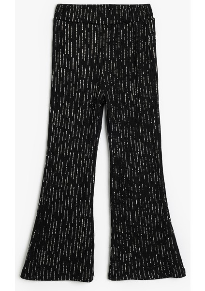 Ispanyol Paça Pantolon Beli Lastikli