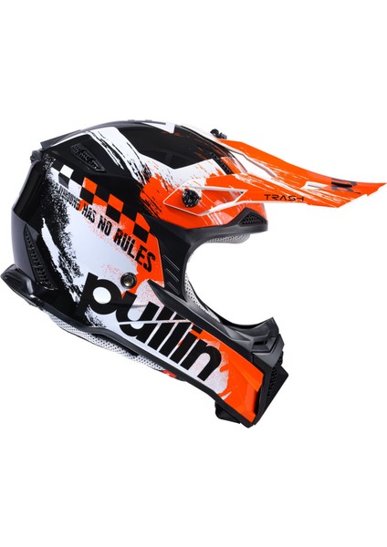 Trash Race Master Kask Trash Black Orange