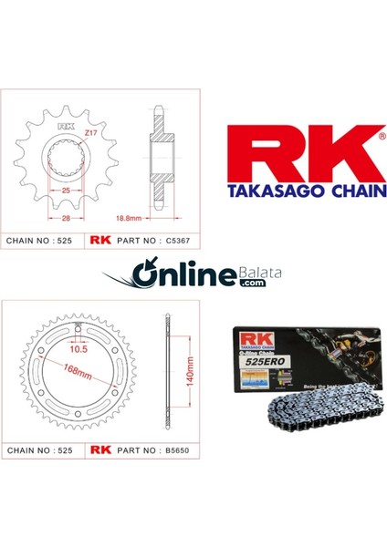 Bmw F 700 Gs Rk Zincir Dişli Seti