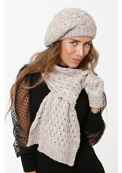 Kadın Atkı Bere Eldiven Set indirimleri