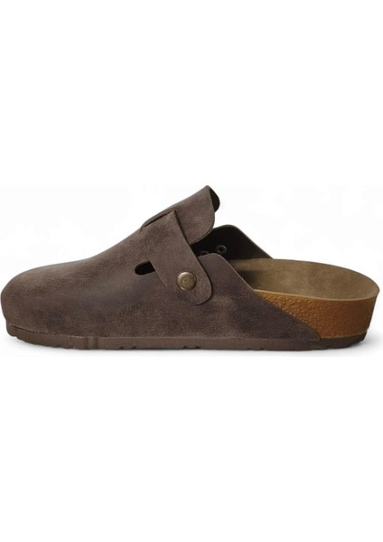 Berlin Unisex Mantar Tabanlı Önü Kapalı Tokalı Sabo Günlük Ev Dışarı Terliği fırsatları