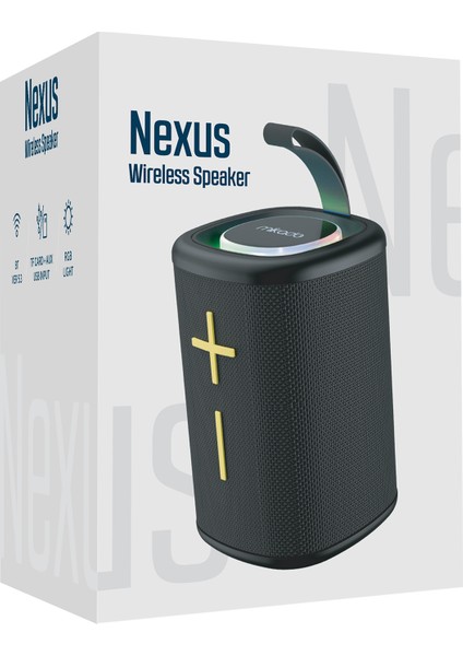 MD-26BT Nexus Siyah 6W 1200MAH Usb-Tf-Tws-Ipx6 Bluetooth Hoparlör