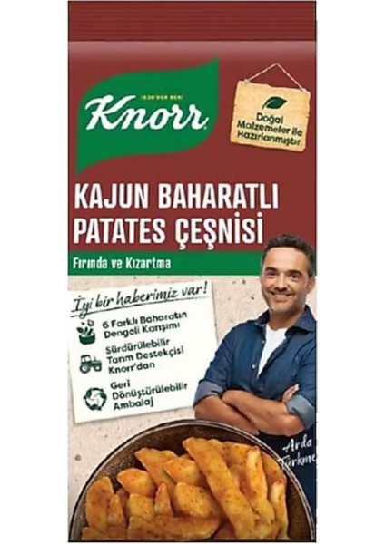 Cajun Baharatlı Patates Çeşnisi 60 gr – Acılı ve Baharatlı Lezzet