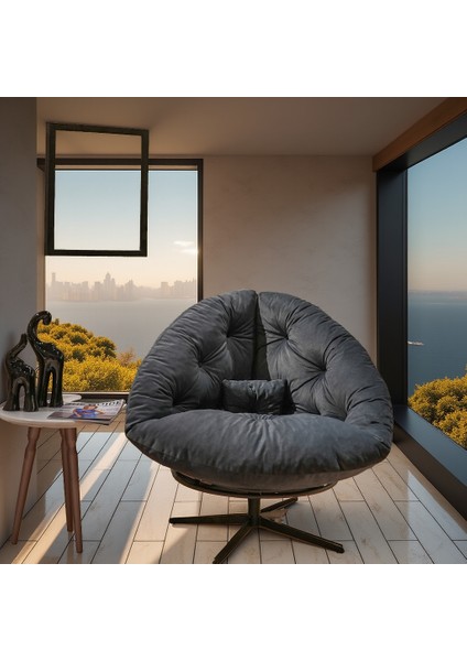 Dubai Model 360 Derece Döner Mekanizmalı Berjer Tekli Koltuk – Modern ve Ergonomik Tasarım