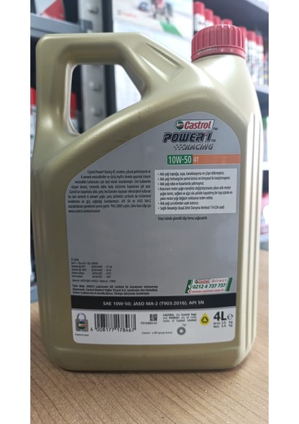Power1 Racing 4t 10W/50 4lt fiyatları