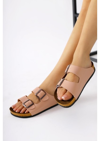 Angel Unisex Ortopedik Tabanlı Terlik Çift Bantlı Tokalı Günlük Rahat Ev & Dışarı Terliği fırsatları