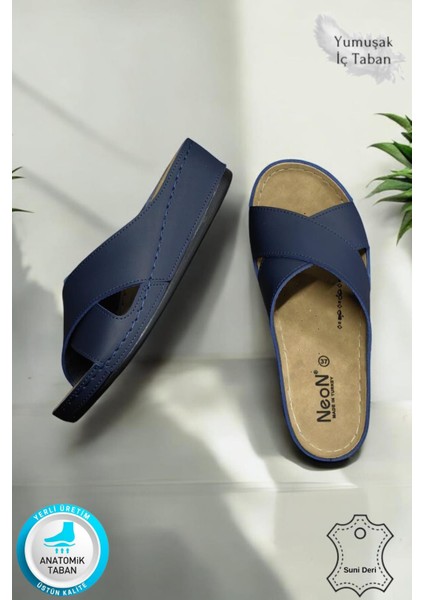 Desy Kadın Ortopedik Taban Şık Konfor Modeli Günlük Terlik Genç Anne Ev Dışarı Terliği