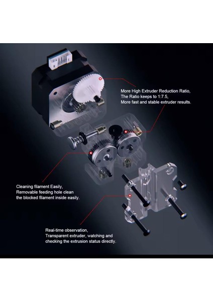 Flyıng Bear Ghost 6 3D Yazıcı , Çift Doğrudan Ekstruder ile Yüksek Presicion Makinesi fırsatları