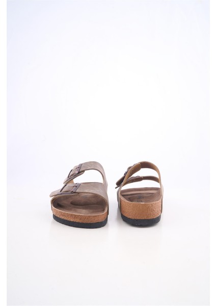 Angel Unisex Ortopedik Tabanlı Terlik Çift Bantlı Tokalı Günlük Rahat Ev & Dışarı Terliği