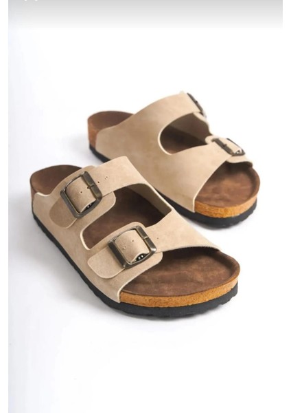 Madrid Unisex Ortopedik Tabanlı Terlik Çift Bantlı Tokalı Günlük Rahat Ev & Dışarı Terliği fırsatları