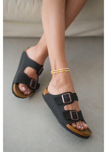 Angel Unisex Ortopedik Tabanlı Terlik Çift Bantlı Tokalı Günlük Rahat Ev & Dışarı Terliği fiyatları