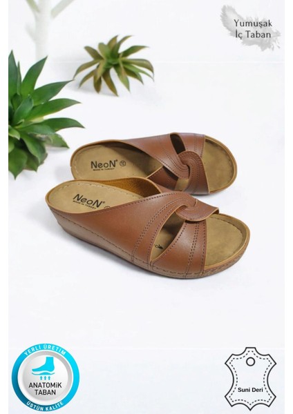 Putu Kadın Çapraz Konfor Modeli Günlük Ortopedik Terlik Anne Orta Yaş Genç Ev & Dışarı Terliği