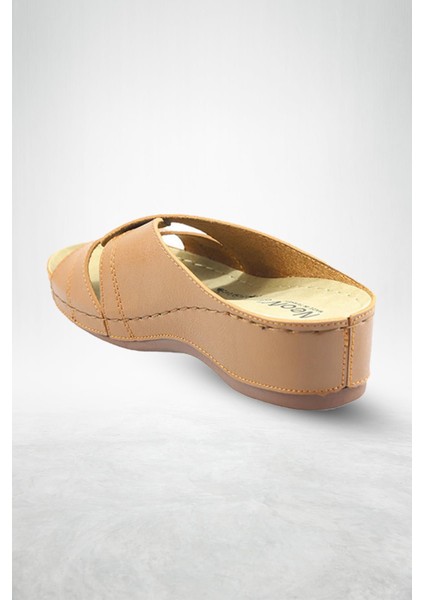 Putu Kadın Çapraz Konfor Modeli Günlük Ortopedik Terlik Anne Orta Yaş Genç Ev & Dışarı Terliği