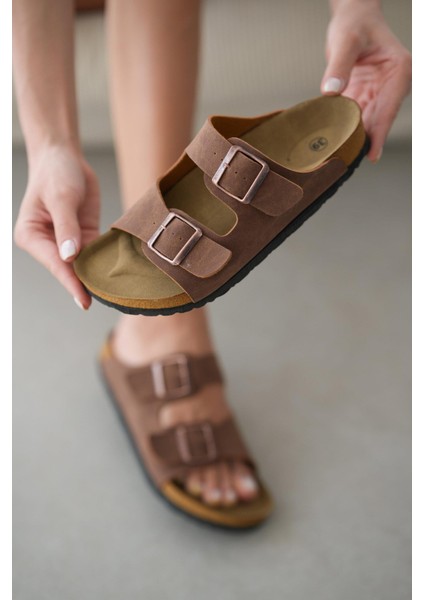 Angel Unisex Ortopedik Tabanlı Terlik Çift Bantlı Tokalı Günlük Rahat Ev & Dışarı Terliği fiyatları