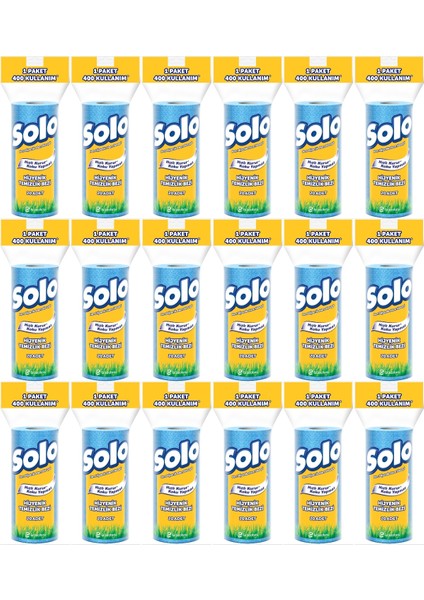 Hijyenik Temizlik Bezi (Iç Adet 20 Li) (Kokusuz ve Hızla Kuruyan) (18 Li Set)