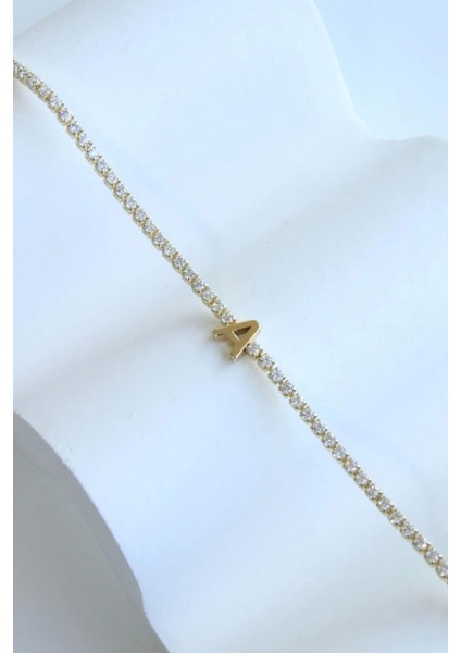 Ithal Seri A Harfi Su Yolu Kadın Çelik Bileklik Kararmaz Renk Atmaz