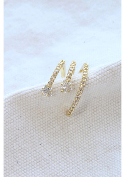 Çoklu Görünüm Zirkon Taşlı Model Earcuff Kıkırdak Küpe