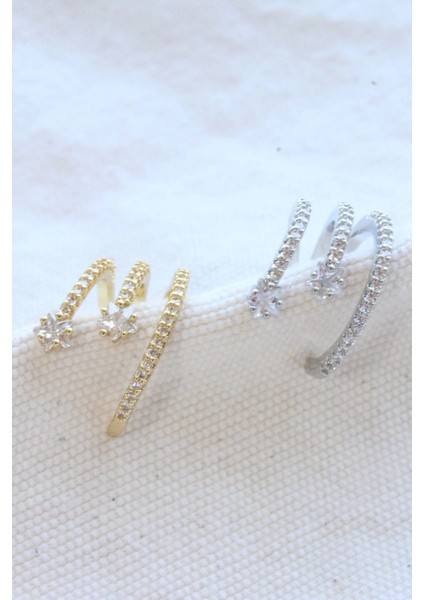 Çoklu Görünüm Zirkon Taşlı Model Earcuff Kıkırdak Küpe fiyatları