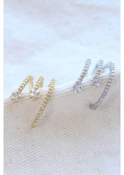 Çoklu Görünüm Zirkon Taşlı Model Earcuff Kıkırdak Küpe fiyatları