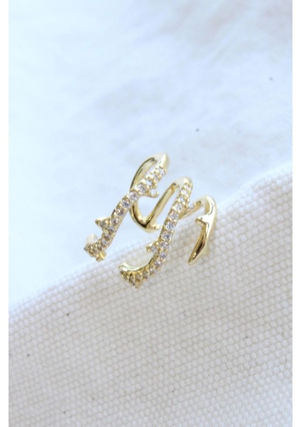 Çoklu Görünüm Zirkon Taşlı Sarmaşık Model Earcuff Kıkırdak Küpe