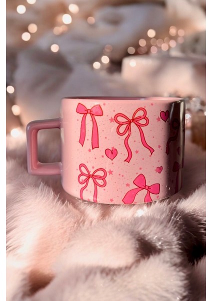 Pembe Fiyonk Tasarımlı Çay & Kahve Fincanı fiyatları