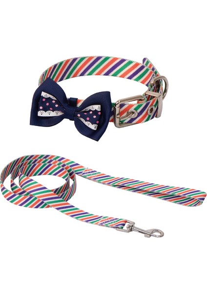 Papyonlu Boyun Tasma 20MM 40-50 cm + Uzatma 120CM Çizgili Desenli