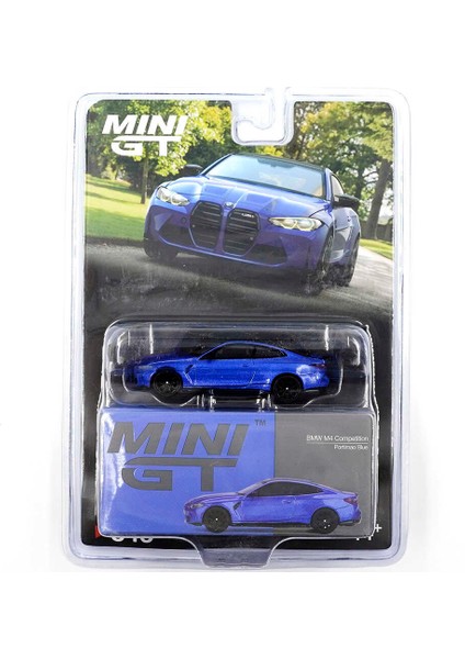 1:64 Bmw M4 Competition G82 Portimao Blue Blister Paket Diecast Model Araba