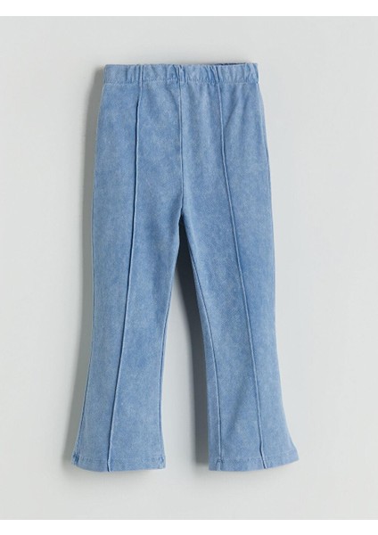 Beli Lastikli Kız Çocuk Ispanyol Paça Tayt (W5)