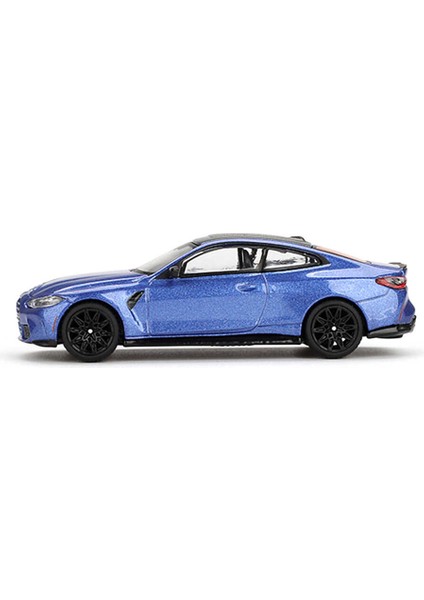 1:64 Bmw M4 Competition G82 Portimao Blue Blister Paket Diecast Model Araba fırsatları