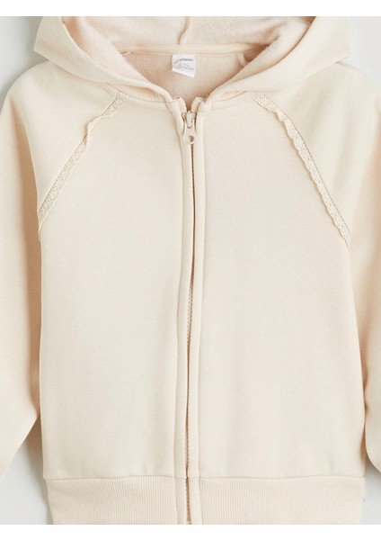 Kapüşonlu Kız Çocuk Fermuarlı Sweatshirt (W5) fiyatları