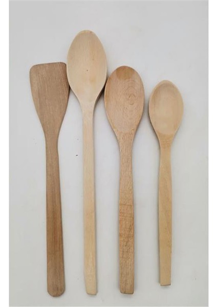 Mutfak Ahşap Kaşık Set 4lü Ks-04