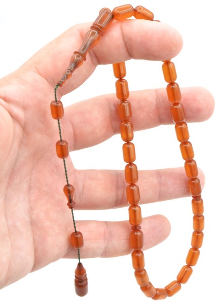 Ebu Şems Usta Işi Kapsül Kesim Sarı Zar Kehribar Tesbih fırsatları