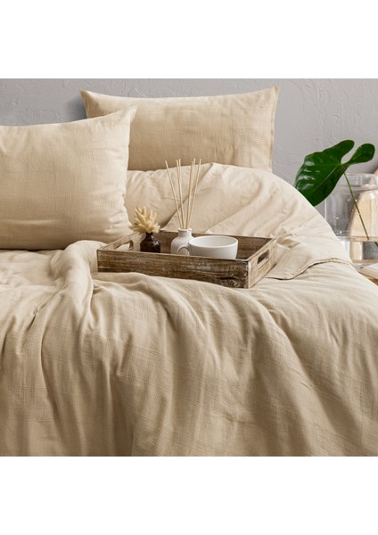 Home Etamine Pamuk Çk Nevresim Takımı 4 Parça-Cappuccino fiyatları