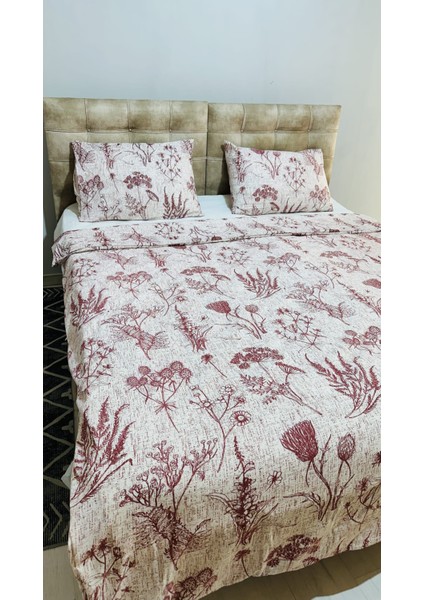 Kırmızı Gül Desenli Çift Kişilik Nevresim Takımı fiyatları