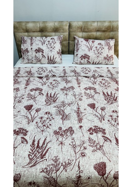 Kırmızı Gül Desenli Çift Kişilik Nevresim Takımı fırsatları