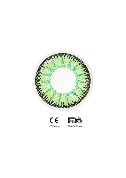 Freshshow Renkli Yıllık Lens Gemstone Green / Lens Kabı / Lens Suyu