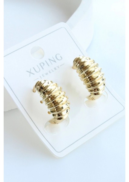 Burgu Tasarım Xuping 14 K Gold Kadın Çelik Küpe fiyatları