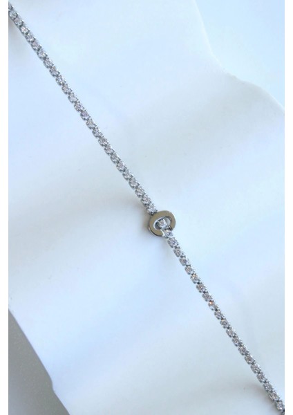 Ithal Seri C Harfi Su Yolu Kadın Çelik Bileklik Kararmaz Renk Atmaz