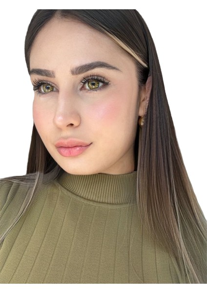 Freshshow Renkli Yıllık Lens Pure Hazel / Lens Kabı / Lens Suyu